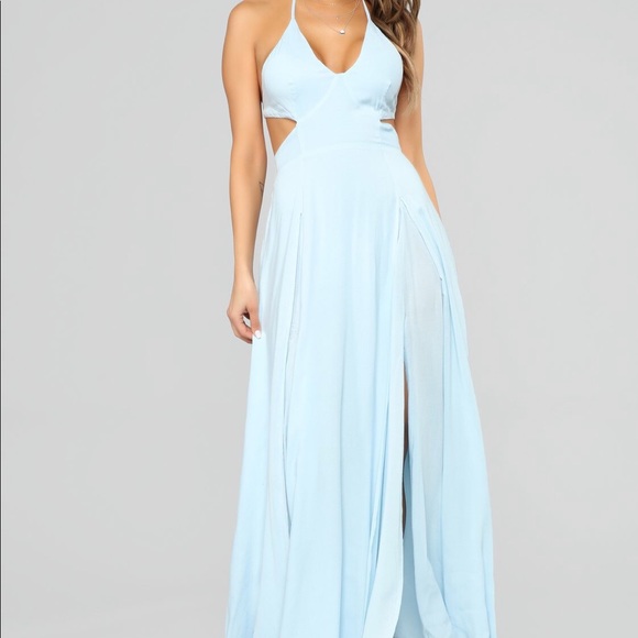 baby blue maxi dresses